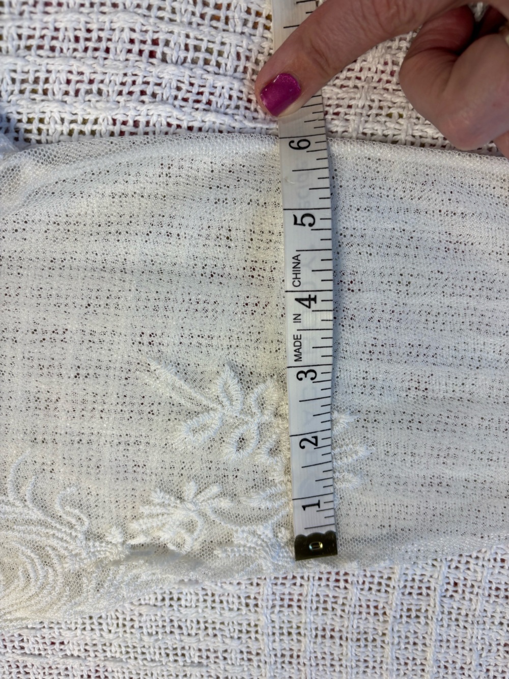 Rabbit Rabbit Rabbit Vintage Off-White Sheer Lace Cropped Shrug Cardigan MED EUC - Picture 10 of 11